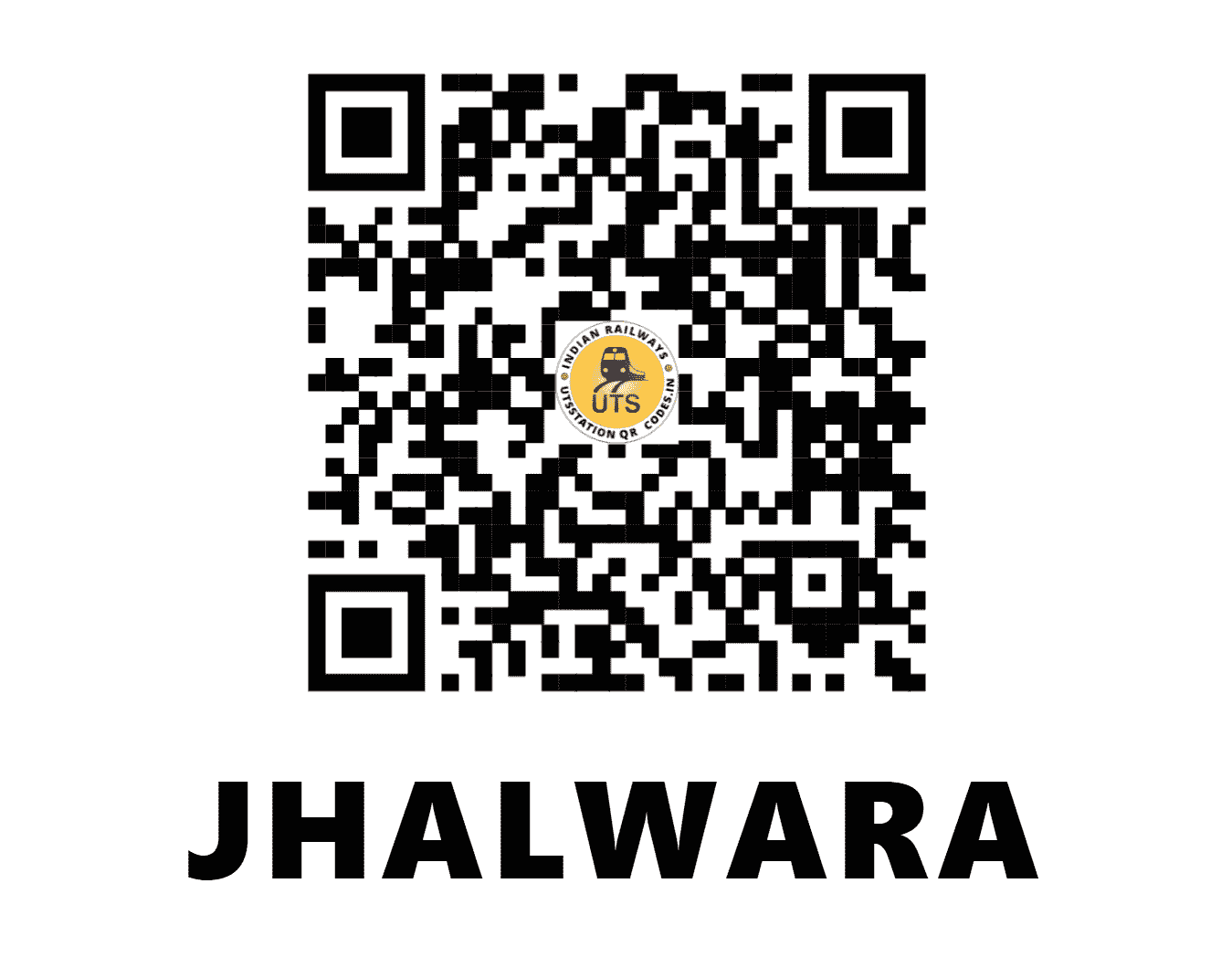 UTS QR Code for JHALWARA - JLW - SB (MADHYA PRADESH)